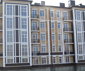 Наружный фасад гостиницы в г.Ростов